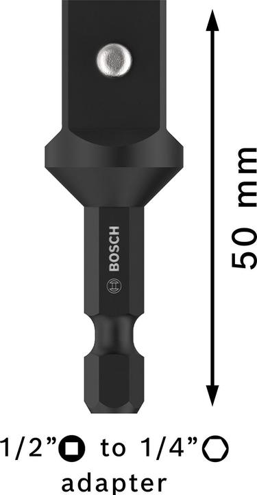Actual product image Bosch Professional Zubehör PRO socket adapter with pin connection, 1/2", 50 mm
