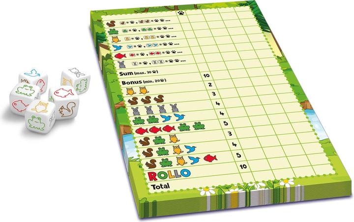 Produktbild Asmodée Rollo - Yatzee Tiere (Multilingual)