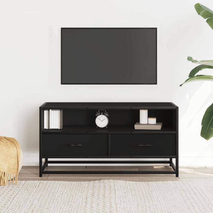 Image du produit VidaXL Armoire TV Lowboard Meuble TV Métal dérivé du bois (80 x 34.5 x 40 cm)