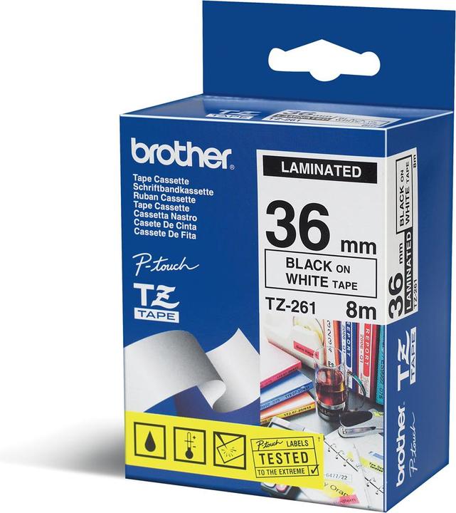 Produktbild Brother Tze-261 (3.60 cm, Weiss, Schwarz)