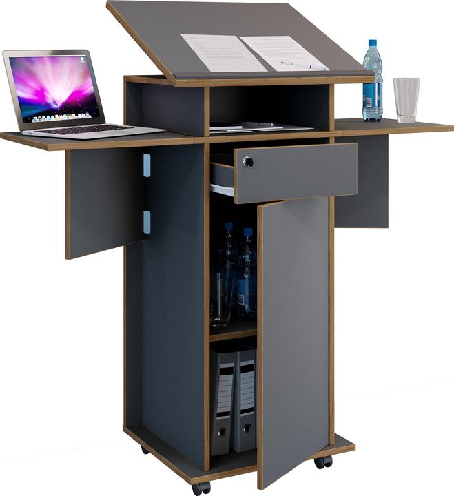 Image du produit VCM Holz Stehpult Rednerpult Rollen Salia T