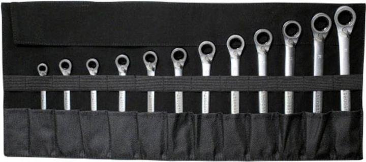 Actual product image Gedore Red red Tool roll bag for 12 keys, With compartment for small parts, Without equipment, Black (1 pieces)
