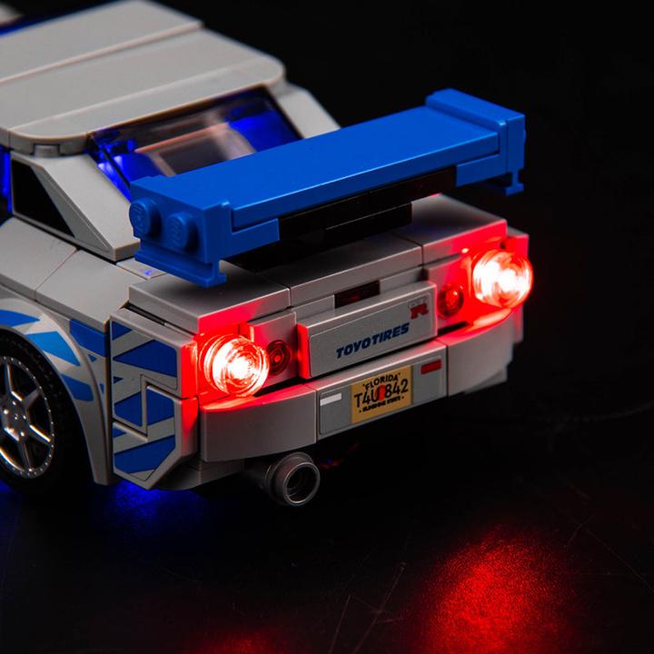 Produktbild BrickBling LED Licht Set für LEGO 2 Fast 2 Furious - Nissan Skyline GT-R (R34) (76917)