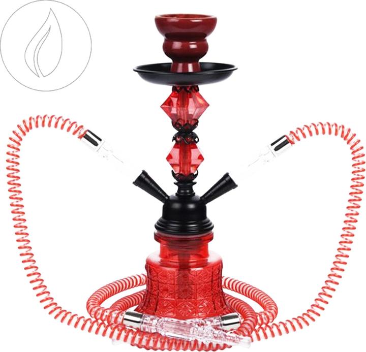 Moosmayr Shisha to Go sz 30cm 2 PVC Anschl. + Alukoffer (30 cm)
