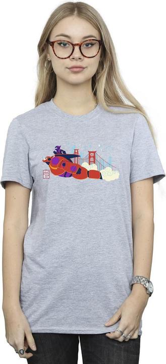 Immagine prodotto Disney Big Hero 6 Baymax Hiro Bridge Maglietta Ampia Donna (M)