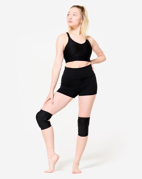 Actual product image Domyos Tanz-Knieschoner Kinder/Erwachsene mit Gel - schwarz (M, Knee pad, Pair)