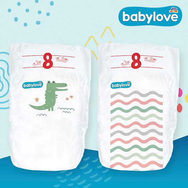Actual product image dm babylove Nappies Premium (Size 8, Pack, 28 Piece)