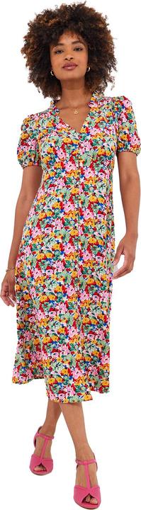 Actual product image Joe Browns Frilly Floral Shirred Midi (36)