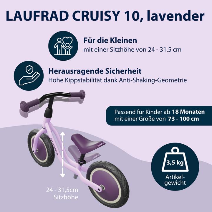 Produktbild Hudora Laufrad Cruisy 10 (10")