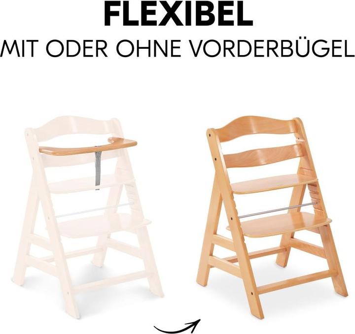 Produktbild Hauck Hochstühle Hochstuhl Alpha Plus Natur im Sparset - inkl. (Hochstuhl)