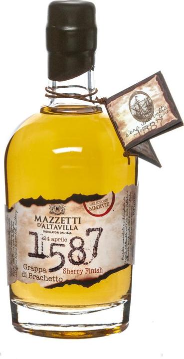 Mazzetti d'Altavilla 1587 Grappa Brachetto Sherry Cask 0,5 Liter 43 % Vol.
