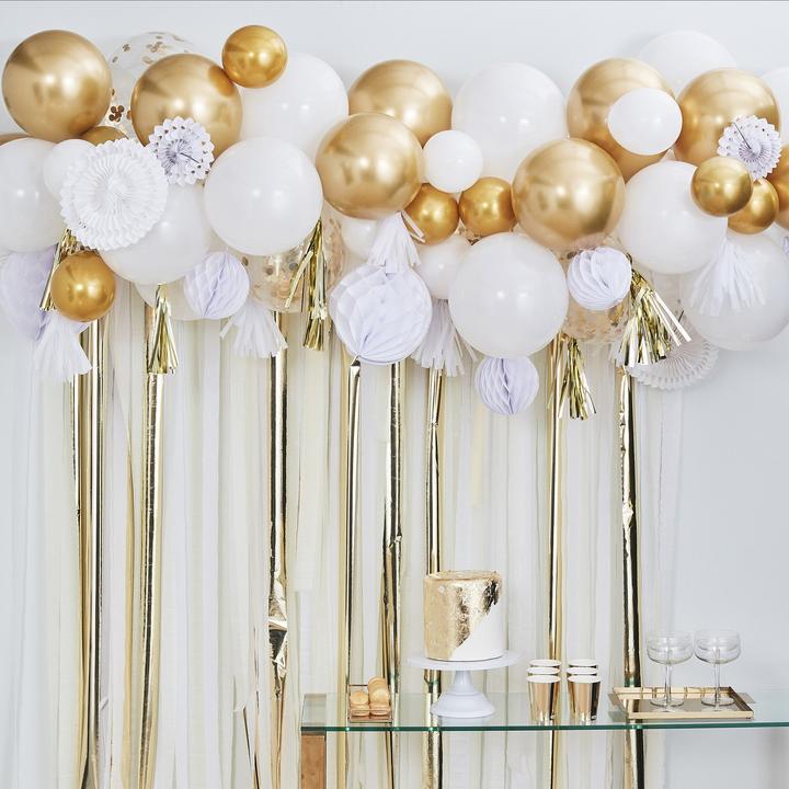 Actual product image Ginger Ray Box of Balloons and Party Decoration in Gold
