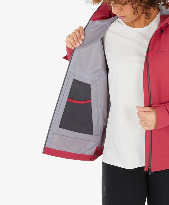 Image du produit Quechua Veste de randonnée imperméable pour femme - MH500 rose (XL)