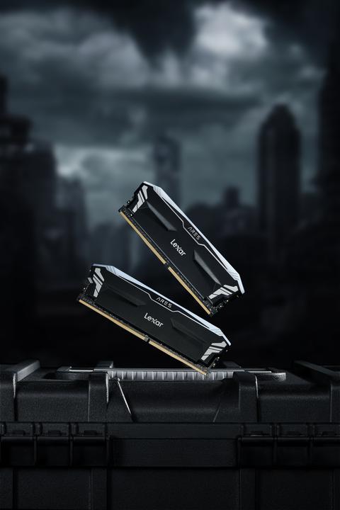Actual product image Lexar Ares DDR4 CL18 Black UDIMM KIT (2 x 8GB, 3600 MHz, DDR4-RAM, U-DIMM)
