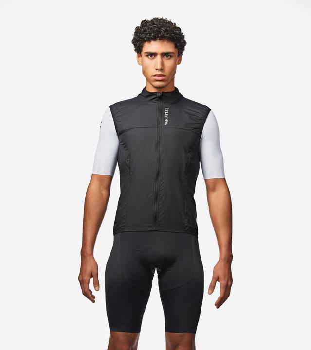 Actual product image Van rysel Men's Road Cycling Ultra-Light Sleeveless Windproof Gilet - Black (L)