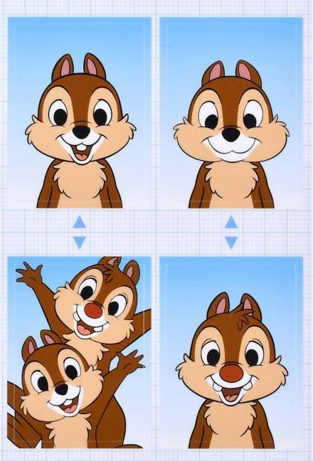 Actual product image Disney Chip & Dale Fotoaufkleber Sticker Collection