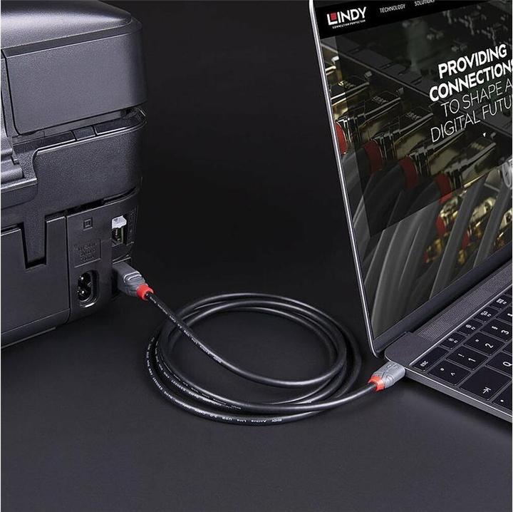Image du produit Lindy Câble USB 3.2 type C vers B, Anthra Line (3 m, USB 3.2 Gen 1)
