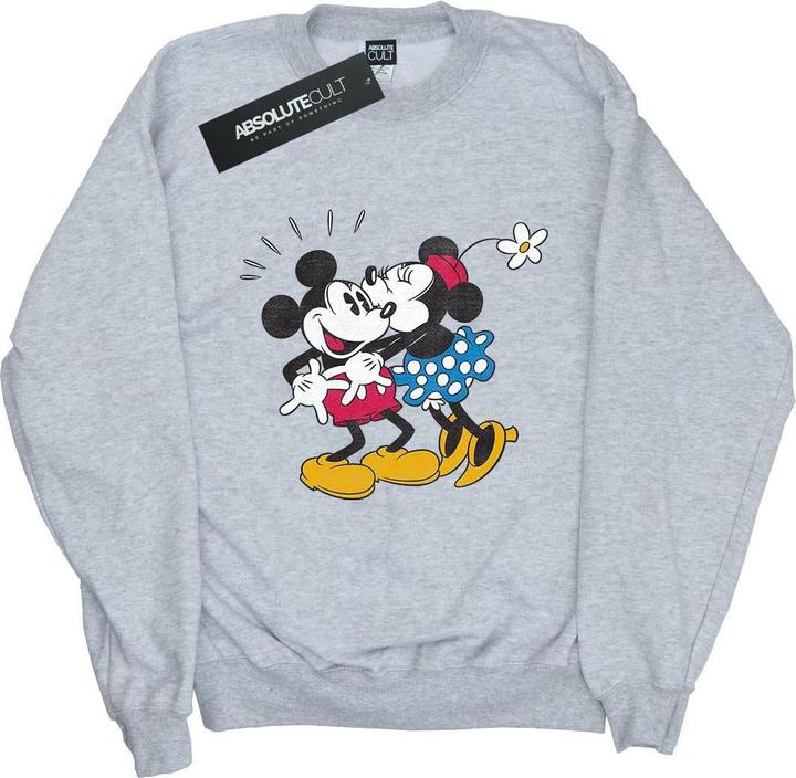 Produktbild Disney Mickey Mouse Mickey And Minnie Kiss Sweatshirt Mädchen (152, 158)