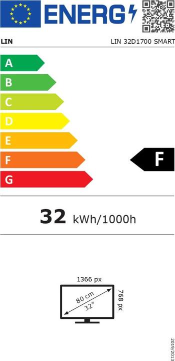 Energie-Label LIN 32D1700 SMART (32", LED, HD ready)