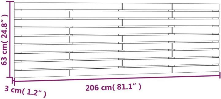 Immagine prodotto VidaXL Oksiutka (206 x 3 x 63 cm)