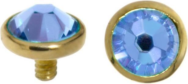 Bleu clair, Couleurs dorées