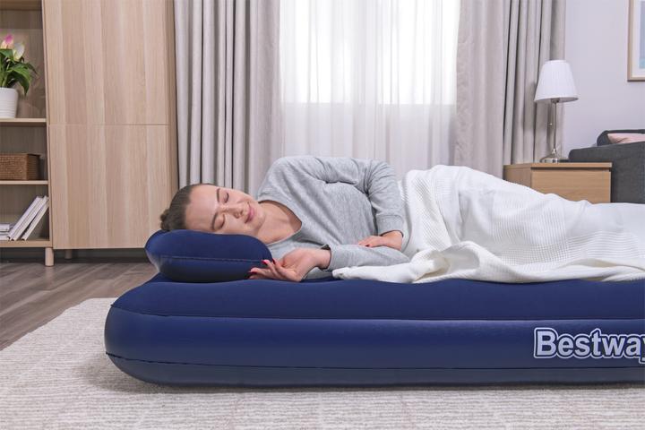 Image du produit Bestway Matelas gonflable 2 places avec pompe manuelle 203 x 152 x 22 cm