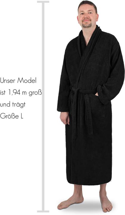 Produktbild Normani Bademantel aus 100 % Baumwolle Lola (S, M, L, XL, XXL, 3XL, 4XL, 5XL, 6XL)