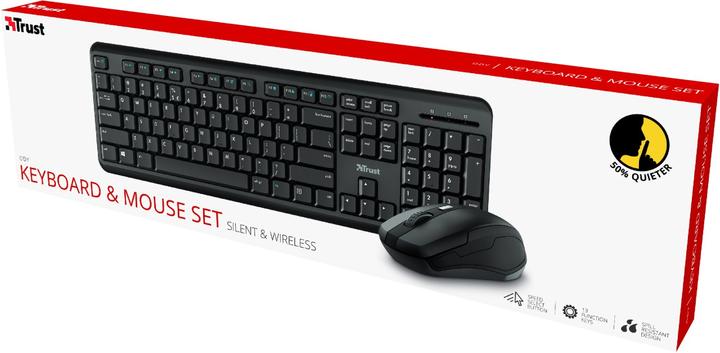 Image du produit Trust Ody Ii Wl Clavier Souris Blk D (DE, Sans fil)