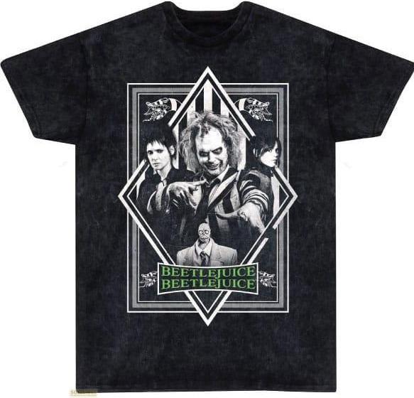 Heroes Inc Beetlejuice 2 T-Shirt Poster Snow Wash Grösse L (L)
