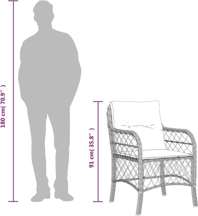 Productafbeelding VidaXL 10-delige tuin loungeset met kussens