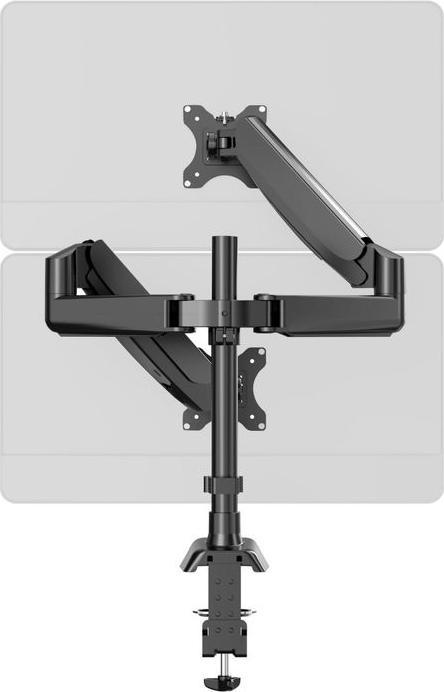 Actual product image Hermex Monitor arm 2 monitors (Table, 32.01")
