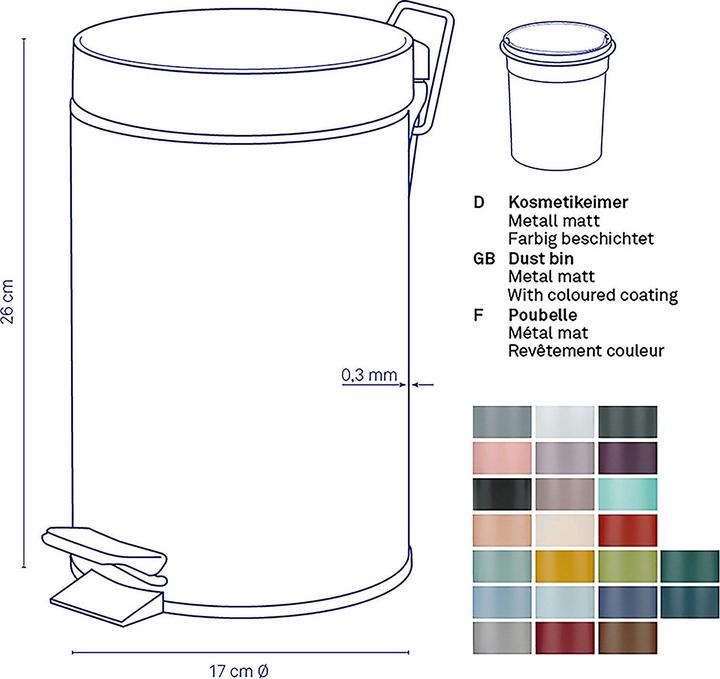 Produktbild Kela Kosmetikeimer Monaco (3 l)