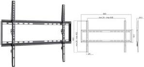 Produktbild LogiLink TV Wandhalterung (Wand, 70", 35 kg)