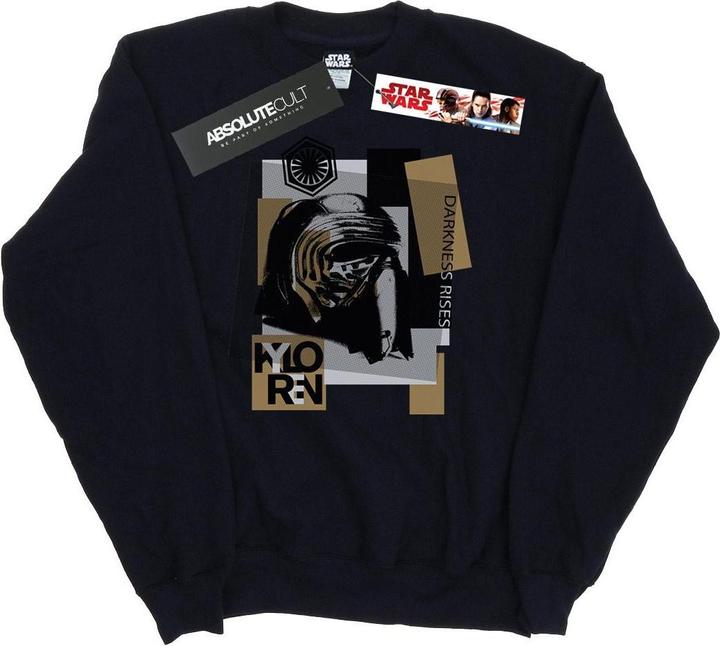 Actual product image Star Wars Mens The Last Jedi Kylo Ren Patchwork Sweatshirt (XL)