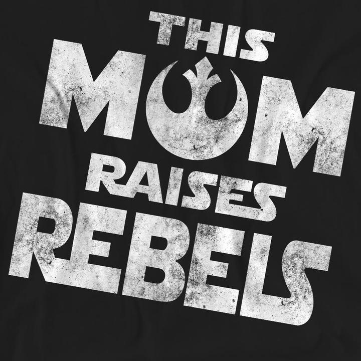 Actual product image Star Wars Unisex Adult Mom Raises Rebels Mothers Day T-Shirt (L)