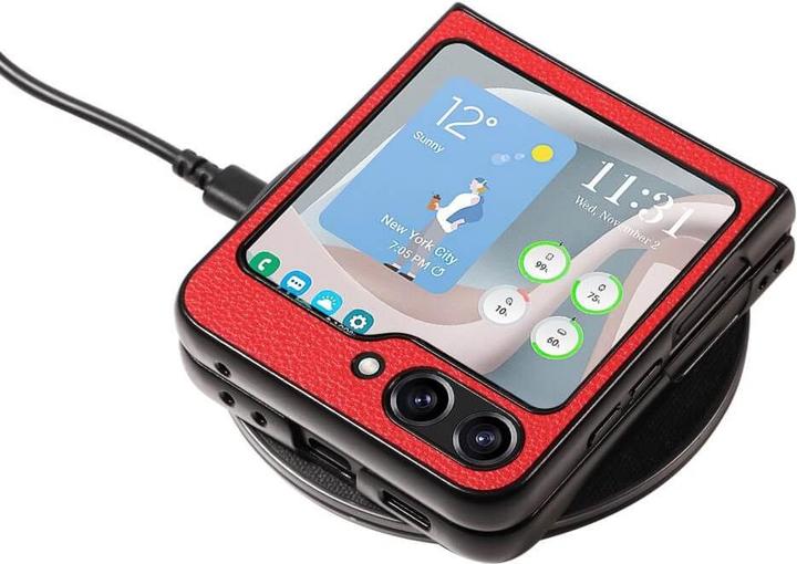 Actual product image Cover-Discount Galaxy Z Flip5 - Hybrid Protective Cover red (Samsung Galaxy Z Flip5)
