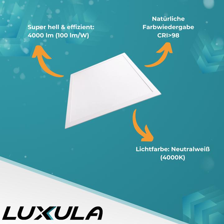 Image du produit Luxula LED-Panel LX-62-4000-CRI98, EEK: F, 40 W, 4000 lm, 4000 K (4000 lm)