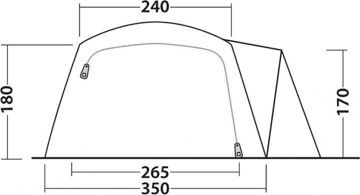Produktbild Outwell Nevada 5 (Tunnelzelt, 25.60 kg, 5 Personen)