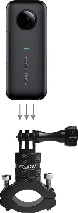 Immagine prodotto Hermex Velo Actioncam-Halterung Fahrradlenker für Insta360 One X GoPro (Eroe)