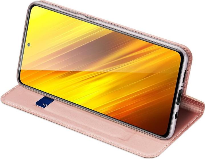 Actual product image Dux Ducis Xiaomi Poco X3 - Flip Folio Case rose gold (Xiaomi Poco X3 NFC)