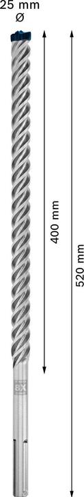 Actual product image Bosch Professional Zubehör Expert SDS max-8X hammer drill, 25 x 400 x 520 mm (25 mm)