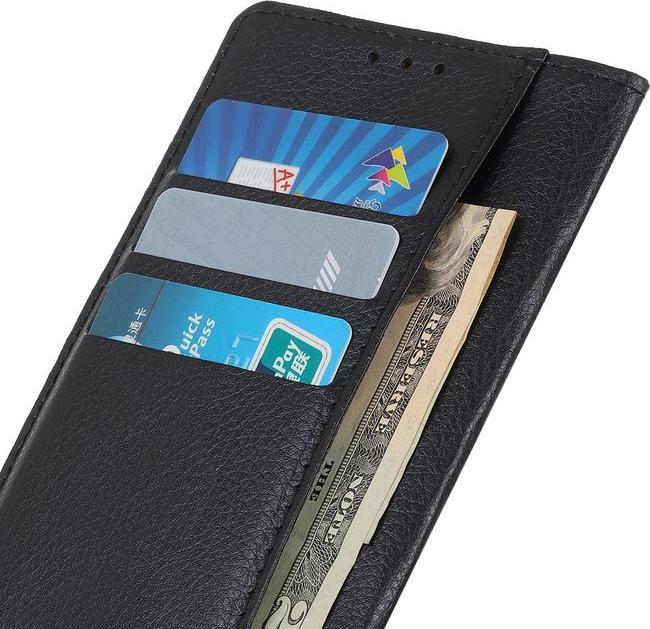 Actual product image MU Classic Litchi Leather Bookcover Series (Oppo Reno 6)