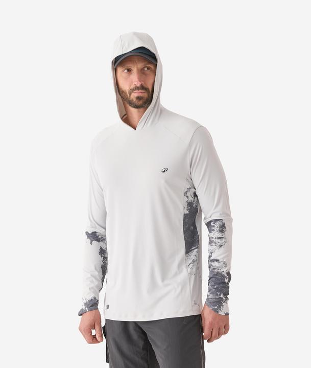 Produktbild Caperlan Angelshirt Anti-UV 500 Kapuze LSF 50+ grau (XL)