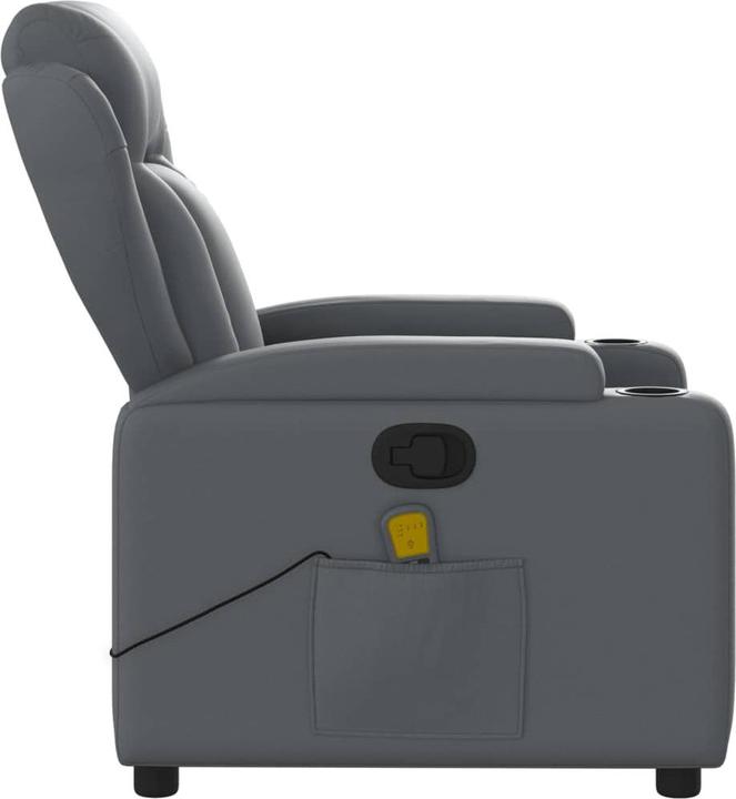 Immagine prodotto VidaXL Sedia da massaggio in similpelle grigia,Colore: Grigio, Materiale