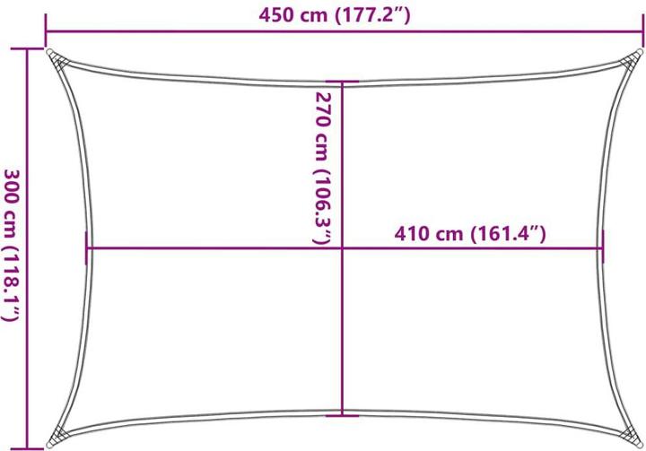 Produktbild VidaXL Sonnensegel (300 x 450 cm)