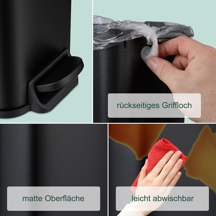 Actual product image Relaxdays Bathroom bin (5 l)