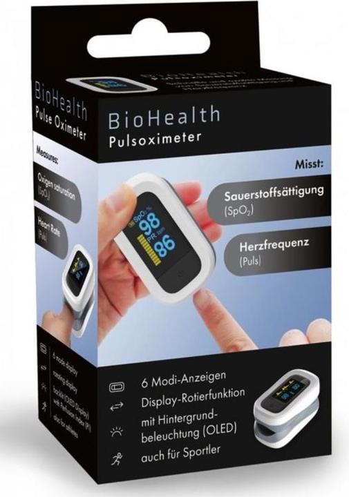 Actual product image Bio Health Pulsoximeter mit Perfusions-Index (PI)