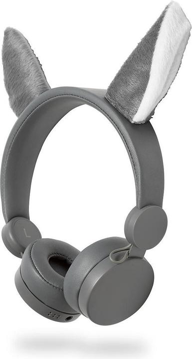 Actual product image Nedis On-ear headphones with cable On-ear headphones with cable 3.5 mm cable length: 1.20 m 85 dB Grey (Cable)