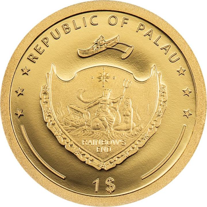Actual product image CIT Coin Invest Gold cloverleaf 1 g Palau - 2025 (999.90, 2025)