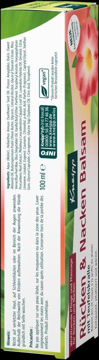 Immagine prodotto Kneipp Balsamo per schiena e collo (100 ml)